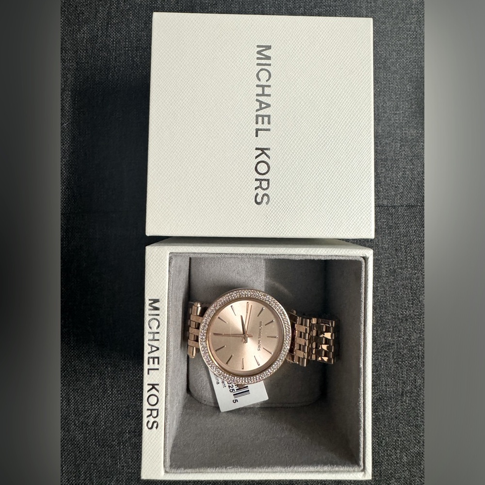 Women's Darci Rose Gold-Tone Stainless Steel Bracelet Watch MK3192
